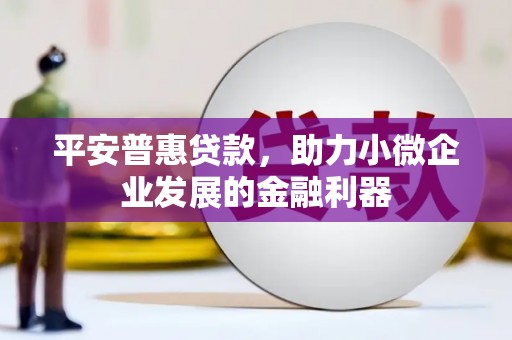 呼和浩特平安普惠贷款，助力小微企业发展的金融利器