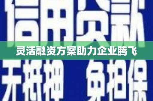 呼和浩特灵活融资方案助力企业腾飞