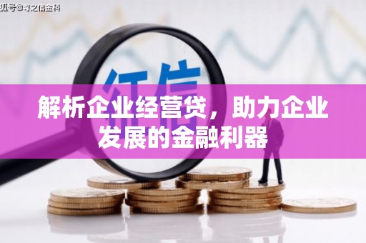 呼和浩特解析企业经营贷，助力企业发展的金融利器