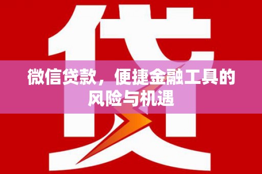 呼和浩特微信贷款，便捷金融工具的风险与机遇