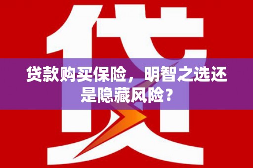 呼和浩特贷款购买保险，明智之选还是隐藏风险？