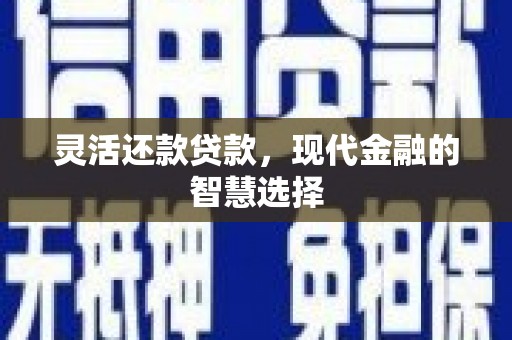 呼和浩特灵活还款贷款，现代金融的智慧选择