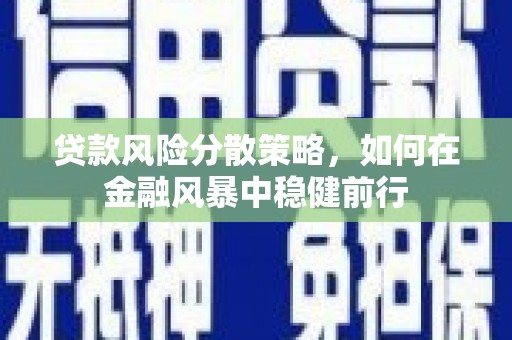 呼和浩特贷款风险分散策略，如何在金融风暴中稳健前行