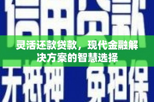 呼和浩特灵活还款贷款，现代金融解决方案的智慧选择