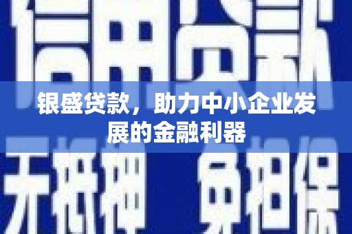 呼和浩特银盛贷款，助力中小企业发展的金融利器