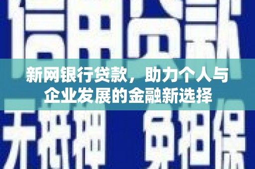 呼和浩特新网银行贷款，助力个人与企业发展的金融新选择