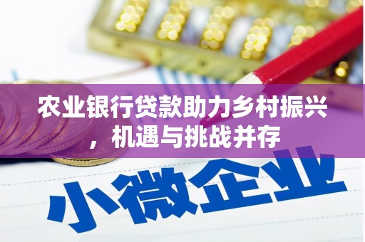 呼和浩特农业银行贷款助力乡村振兴，机遇与挑战并存