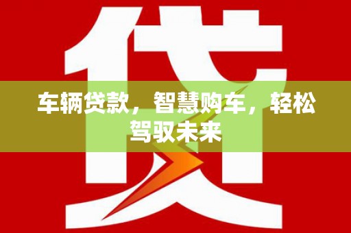 呼和浩特车辆贷款，智慧购车，轻松驾驭未来
