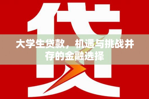 呼和浩特大学生贷款，机遇与挑战并存的金融选择