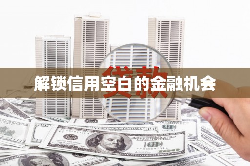 呼和浩特解锁信用空白的金融机会