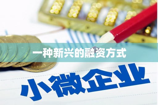 呼和浩特一种新兴的融资方式